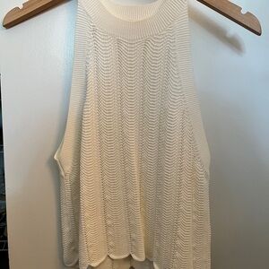 Aritzia - Wilfred Cream Textured Knit Top